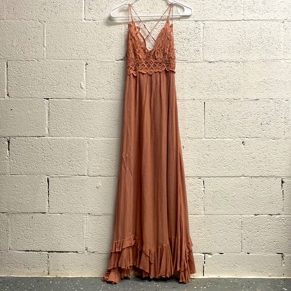 Adella Free People crochet top maxi - Picture 1 of 3